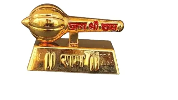 Lord Hanuman gada car Dashboard | bajrangbali gada Idol for Home Decor| Office Table showpeice | (Square)