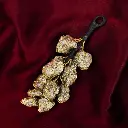 Pyrite hanger for prosperity