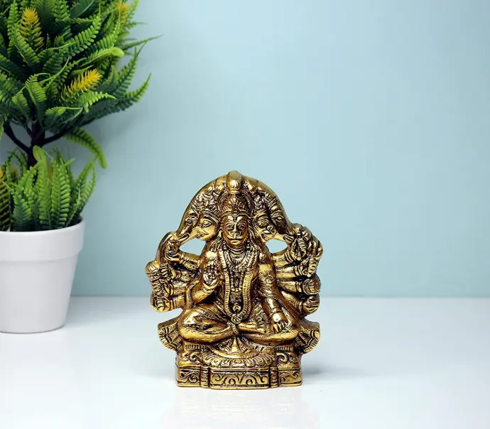Panchmukhi Hanuman Wall Hanging Idol | God Hanuman Wall Idol - for Home, Living Room, Puja Room | Religious & Spiritual Gift - For Pooja & Mandir