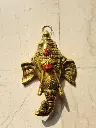 Metal Hanging Lord Ganesh Idol For Décor Wall Showpiece Decorative Showpiece - 22.86 cm  (Metal, Gold)
