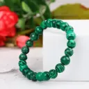 Malachite Round Stone Bracelet 083