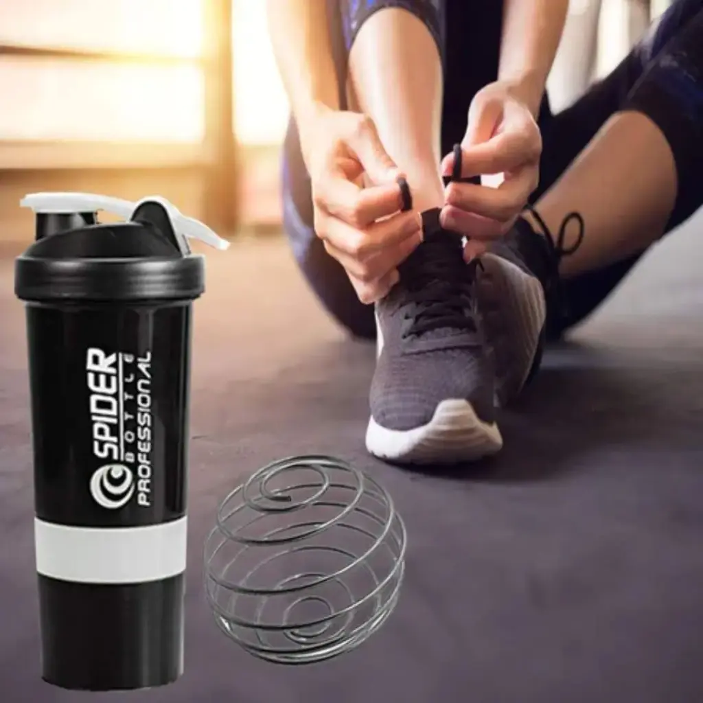 Protein Shaker Bottle for Whey Protein Mix, Cycling, Gym Water Bottle with Stainless Steel Ball 700ml