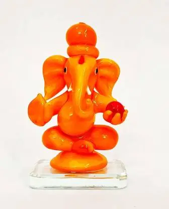Very Beautiful Glass Ganesh Ji of Red Color and Best Choice of Gifts Items